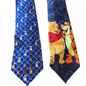 Set of 3 Disney Winnie the Pooh Suit Ties Colorful